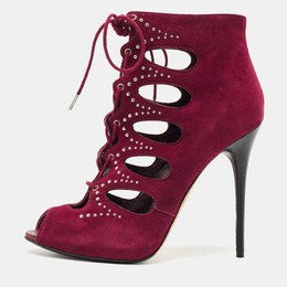 Alexander McQueen: Бордовые ботинки 