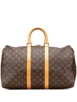 Louis Vuitton Pre-Owned: Коричневая дорожная сумка 