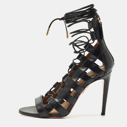 Aquazzura: Чёрные сандалии 