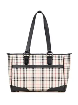Burberry Pre-Owned: Коричневая сумка-шоппер 