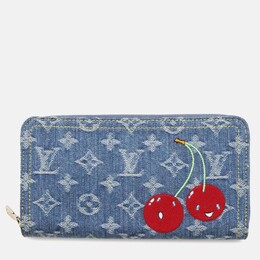 Louis Vuitton: Голубой кошелёк  Zippy