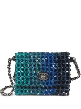 CHANEL Pre-Owned: Голубая сумка через плечо 