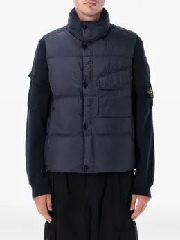 Stone Island: Синий жилет 