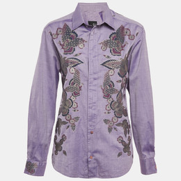 Just Cavalli: Фиолетовая рубашка 