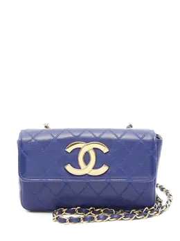 CHANEL Pre-Owned: Голубая сумка 