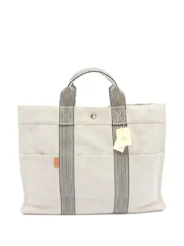 Hermès Pre-Owned: Сумка-шоппер в полоску 
