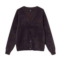 Stussy: Фиолетовый кардиган 