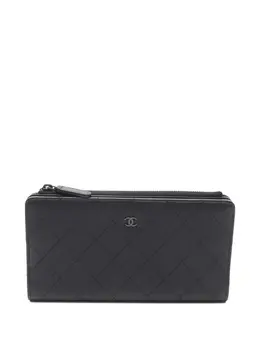 CHANEL Pre-Owned: Чёрный кошелёк 
