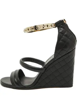 CHANEL Pre-Owned: Чёрные сандалии 