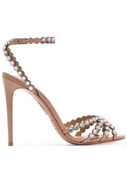 Aquazzura: Розовые сандалии  Tequila