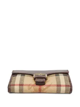 Burberry Pre-Owned: Коричневый кошелёк 