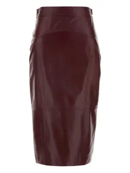 Max Mara: Кожаная юбка 
