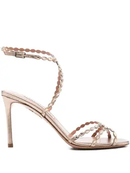 Aquazzura: Коричневые сандалии 