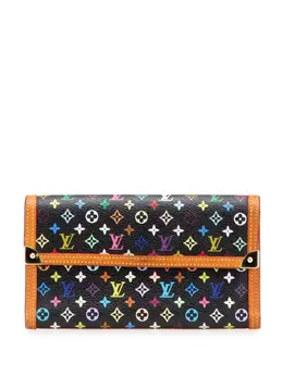 Louis Vuitton Pre-Owned: Чёрный кошелёк 