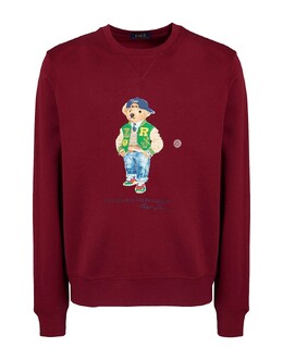 Polo Ralph Lauren: Бордовая толстовка 