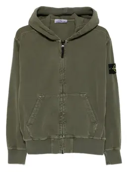 Stone Island: Зелёная толстовка 