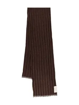 Brunello Cucinelli: Коричневый шарф 