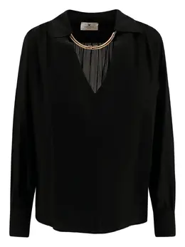 Elisabetta Franchi: Чёрная рубашка 