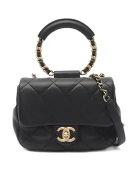 CHANEL Pre-Owned: Чёрная сумка 
