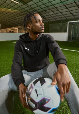 PUMA: Чёрная толстовка 