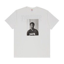 Supreme: Белая футболка  Thrasher