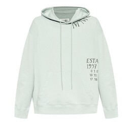 MM6 Maison Margiela: Синяя толстовка 