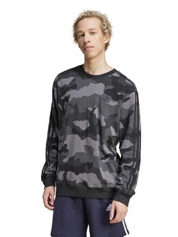 Adidas: Чёрный свитшот  Essentials