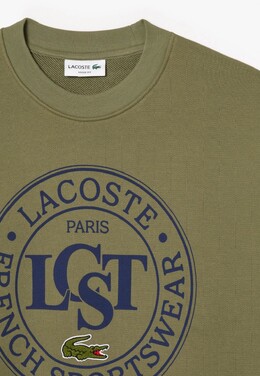 Lacoste: Зелёная толстовка 