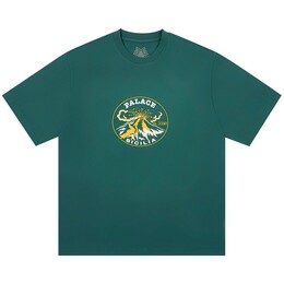 Palace: Зелёная футболка 