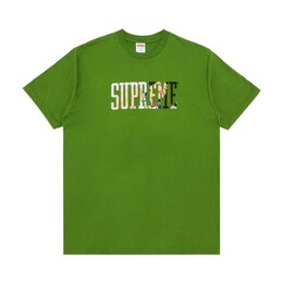 Supreme: Зелёная футболка 