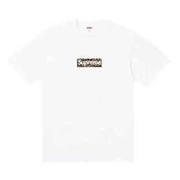 Supreme: Белая футболка  Box Logo