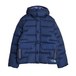 The North Face: Синий пуховик 