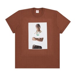 Supreme: Коричневая футболка 
