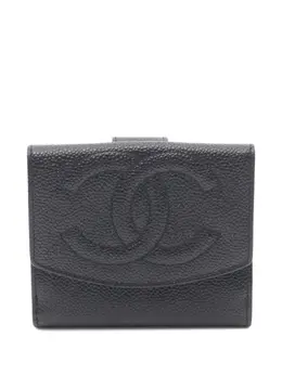 CHANEL Pre-Owned: Чёрный кошелёк 