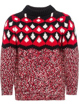 Prada: Жаккардовый свитер 