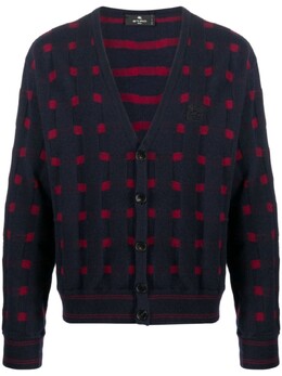 Etro: Синий кардиган 