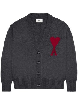 AMI Paris: Кардиган  Ami de Cœur из шерсти