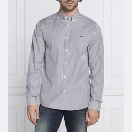 Lacoste: Синяя рубашка 