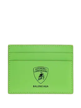 Balenciaga: Зелёный картхолдер 