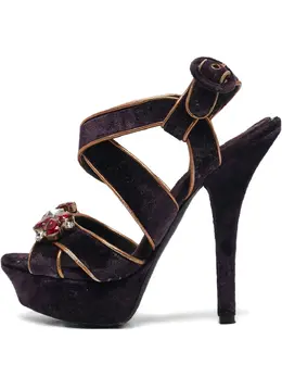 Dolce & Gabbana Pre-Owned: Фиолетовые сандалии 