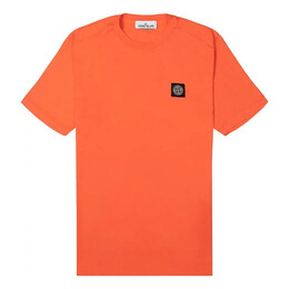 Stone Island: Оранжевая футболка 