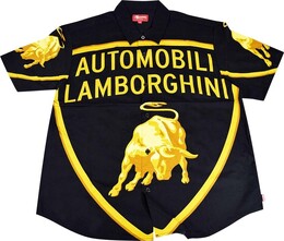 Supreme: Рубашка  Automobili Lamborghini с коротким рукавом