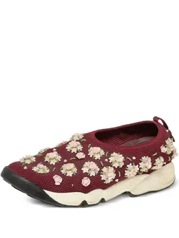 Christian Dior Pre-Owned: Бордовые кроссовки 