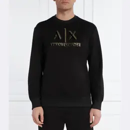 Armani Exchange: Чёрная толстовка 