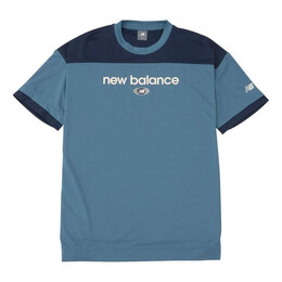 New Balance: Синяя футболка 