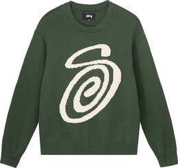 Stussy: Зелёный свитер 