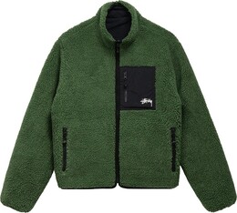 Stussy: Зелёная куртка 