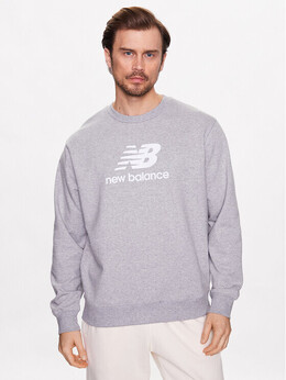 New Balance: Серая толстовка 