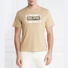 Pepe Jeans London: Жёлтая футболка 