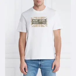 Pepe Jeans London: Белая футболка 